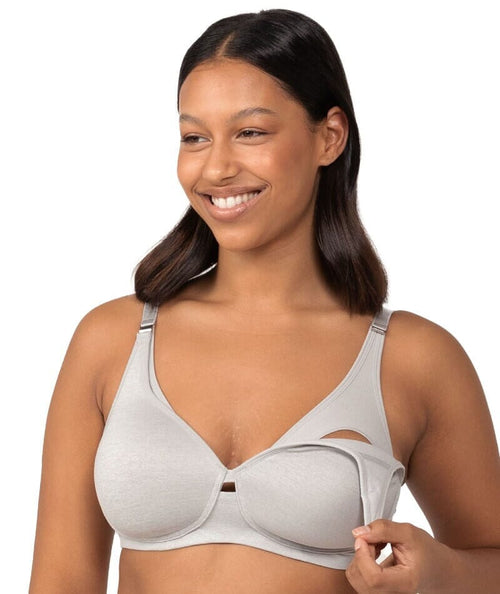 Triumph Gorgeous Maternity Padded Wire-free Bra - Grey - Curvy