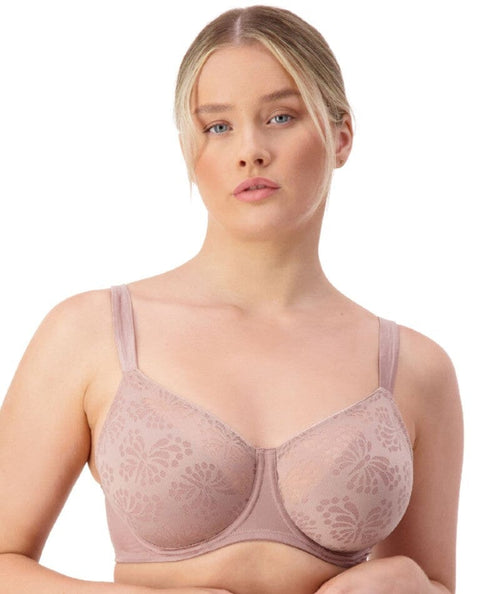 Triumph Lacy Minimizer Bra - Blueberry - Curvy