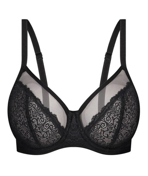 Triumph Sheer Minimizer Bra - Black - Curvy Bras