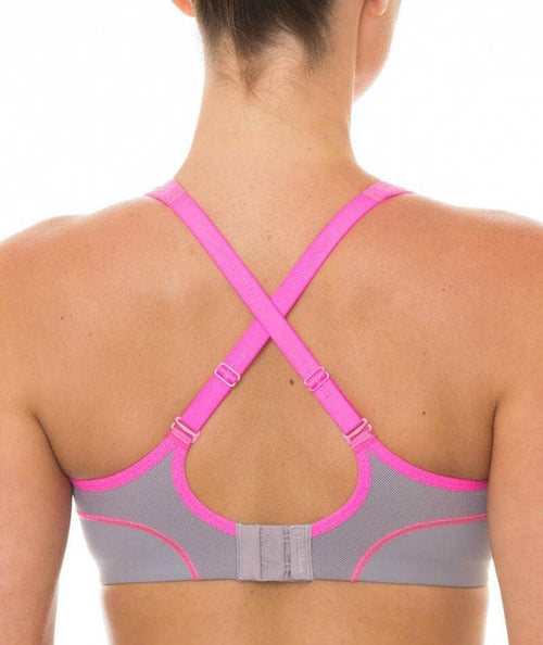 Triumph Triaction Performance Sports Bra - Quicksilver, Curvy