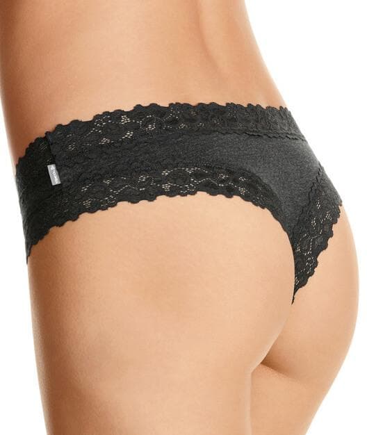 Jockey Parisienne Cotton Cheeky Brief Grey