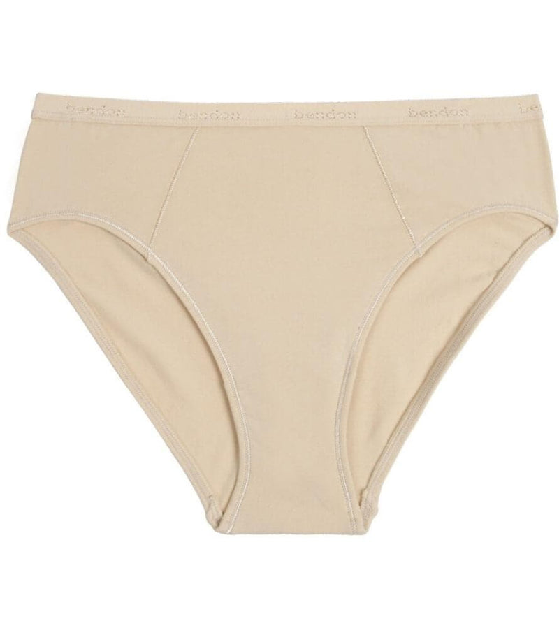 Bendon Body Cotton High Cut Brief - Natural - Curvy