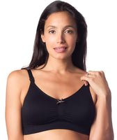 Hotmilk Icon Cotton Multifit Wire-free Nursing Bra - Black - Curvy