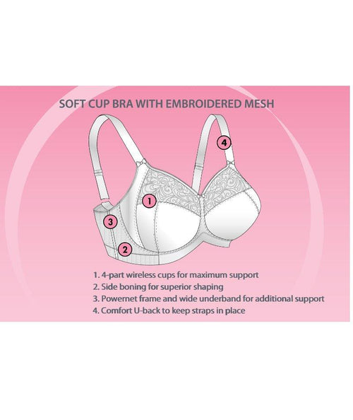 Seamless Bonding 3/4 Moulded Cup Bra Soft Wired 01-0043 - No.1 Eco