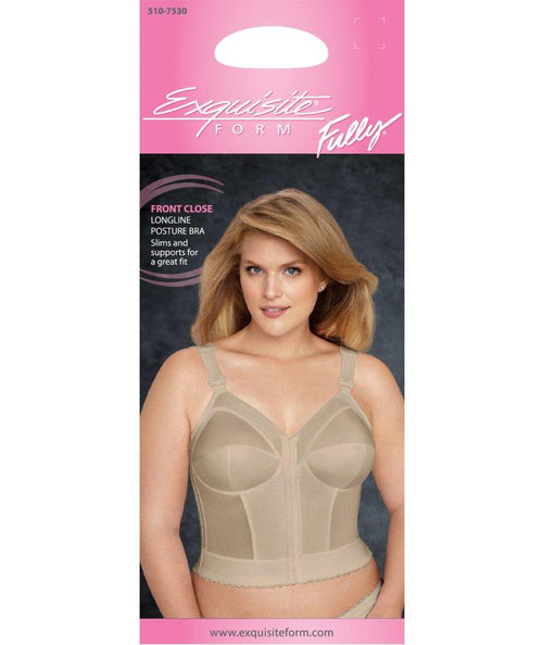 Exquisite 5100565 Form Fully Womens Front Close Posture Bra Beige