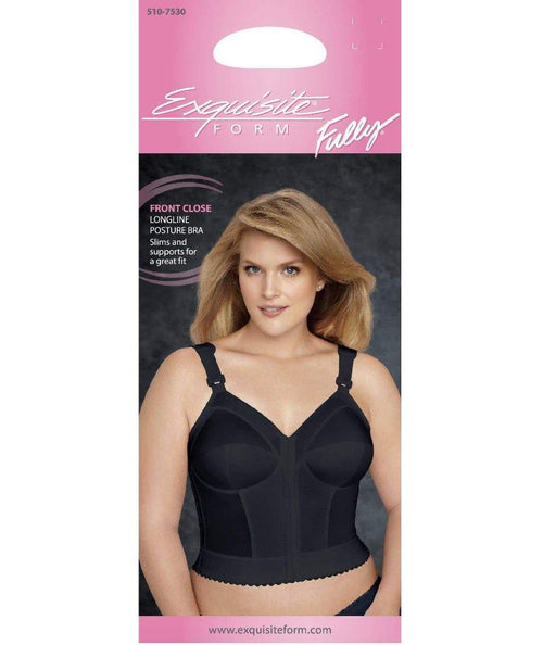 FULLY® Back Close Wirefree Longline Bra – Exquisite Form