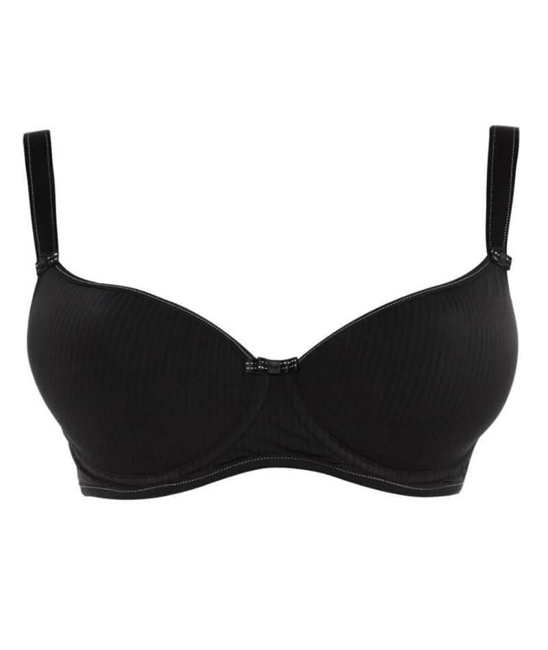 Freya Idol Underwired Moulded Balcony Bra - Black - Curvy