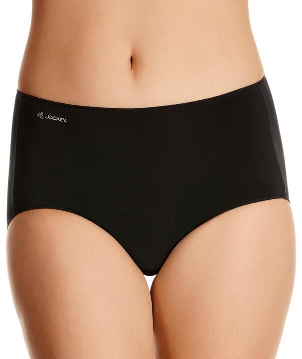 Jockey Women's Underwear No Panty Line Promise Tactel Thong, Black