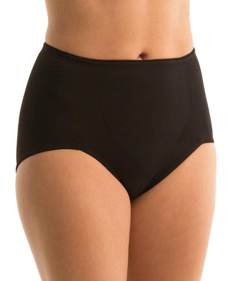 Diam's Control high rise slimming knickers in black