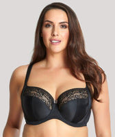 Sculptresse Esme Underwired Balconnet Bra - Black Animal - Curvy