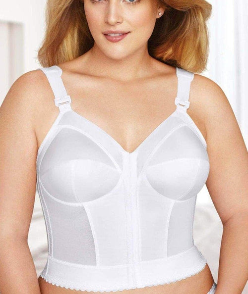 Exquisite Form Women Fully Back Close Longline Bra Size 40D White Color New  Free