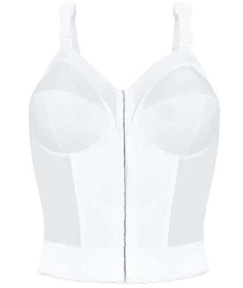 All The Support Longline Corset Bra - White