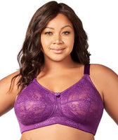 Elila Jacquard Full Support Softcup Bra (1305)- Nude