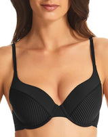 Finelines Supersoft Convertible T Shirt Bra - Black - Curvy