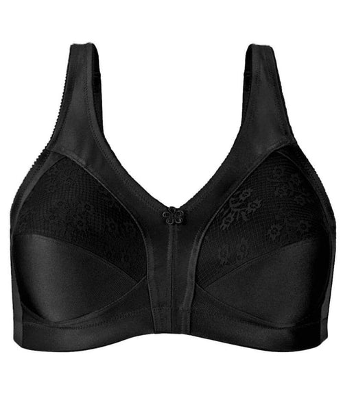 RYRJJ Clearance Women Seamless Lace Floral Lift Sports Bras Cross Back Side  Buckle Lounge Bra Yoga Workout Comfort Wirefree Shaper Full-Coverage Bra(Black,4XL)  