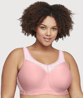 Glamorise High Impact Underwire Sports Bra - Pink - Curvy