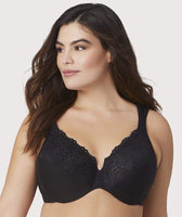 Glamorise WonderWire Minimizer Bra - Black - Curvy