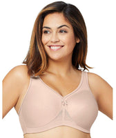 Glamorise Magiclift Active Support Wire-Free Bra - White - Curvy