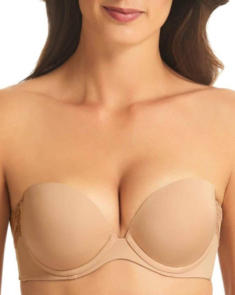 Bestform Striped Wire-free Cotton Bra with Lightly Lined Cups - White