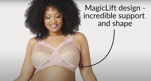 Glamorise Women's Plus Size MagicLift Moisture Control Bra Wirefree #1064,  Pink Heather, 38B : : Clothing, Shoes & Accessories