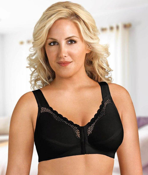 Women Front Closure Padded Back Beautify Bra Sexy Wire Free Ladies