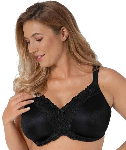 Triumph Ladyform Soft Minimizer Bra - Black - Curvy