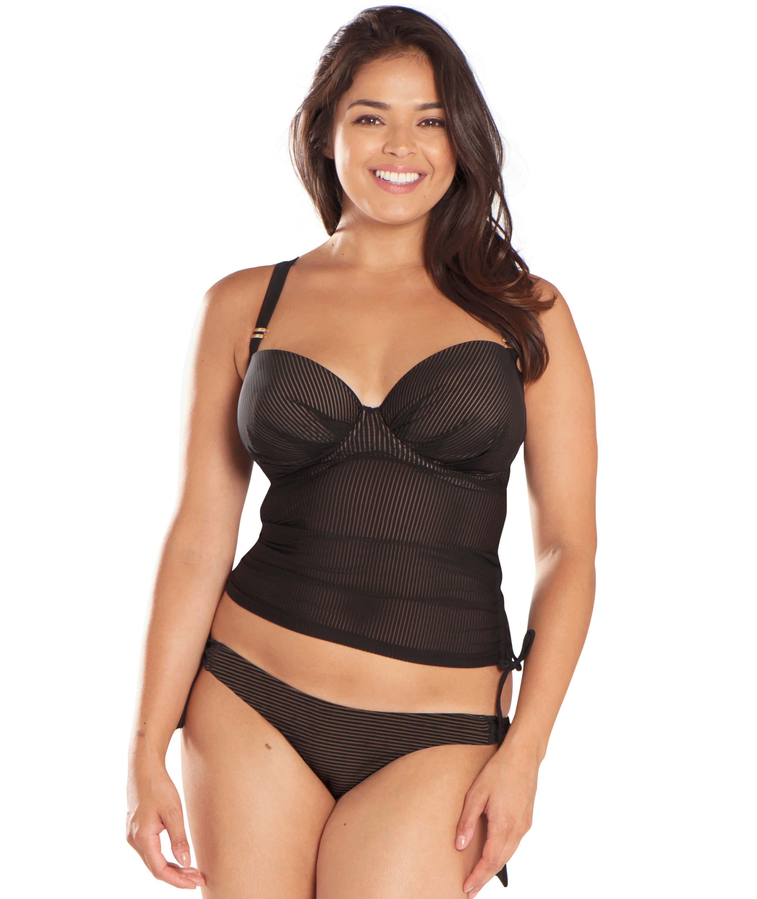 Miraclesuit Underwire Plunge Tankini D-DDD Cup