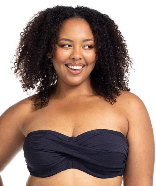 Artesands Aria Botticelli C-DD Cup Tankini Top - Black - Curvy Bras