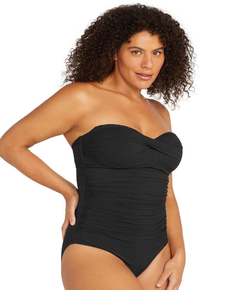 ARTESANDS Arte Black Eco Kahlo Crinkle Fabrication One Size One Piece –  Seychelles Swimwear Your Online Stop for all your Swimwear Needs
