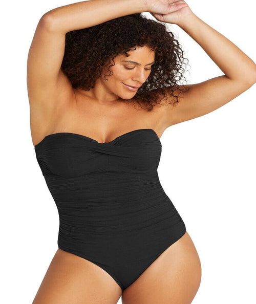 Black Hot Tropics Ruth D DD Cup Underwire One Piece Swimsuit – Nip Tuck Swim  US