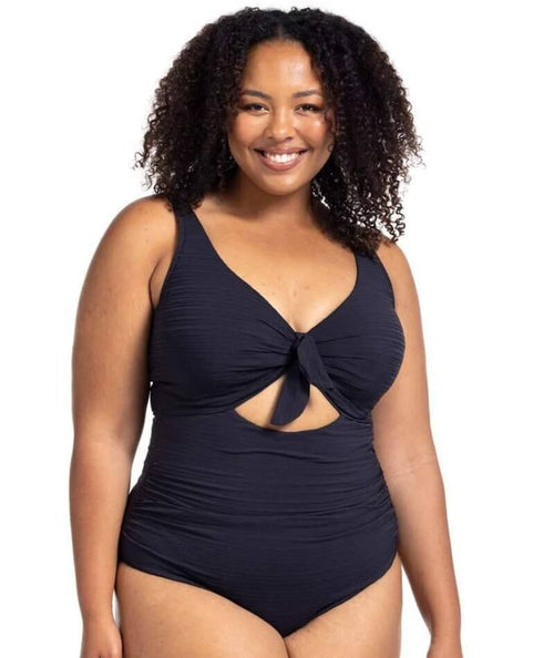 Artesands Aria Cezanne D-DD Cup One Piece Swimsuit - Black - Curvy