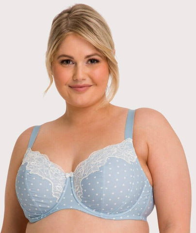 Curvy Wireless Cotton Bra with Lace and Cotton Knit 18-26 – PlusSizeBras  Australia Online