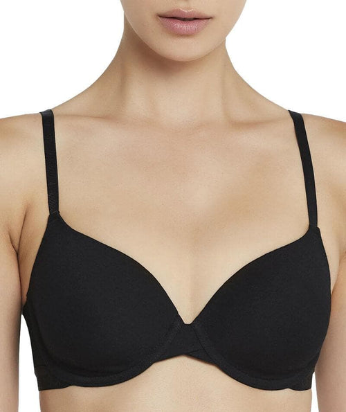 Bendon Body Cotton Full Coverage Contour Bra - Black - Curvy