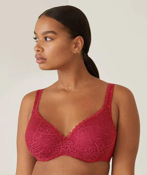 Berlei Barely There Lace Contour Bra In Dusty Pink