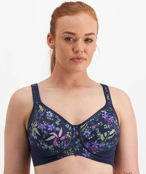 Buy Marks & Spencer Padded Non Wired Full Coverage Bra - Navy Mix