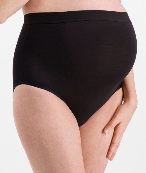 Over the Belly Maternity Brief Panty - 2 Pack CafeAuLait