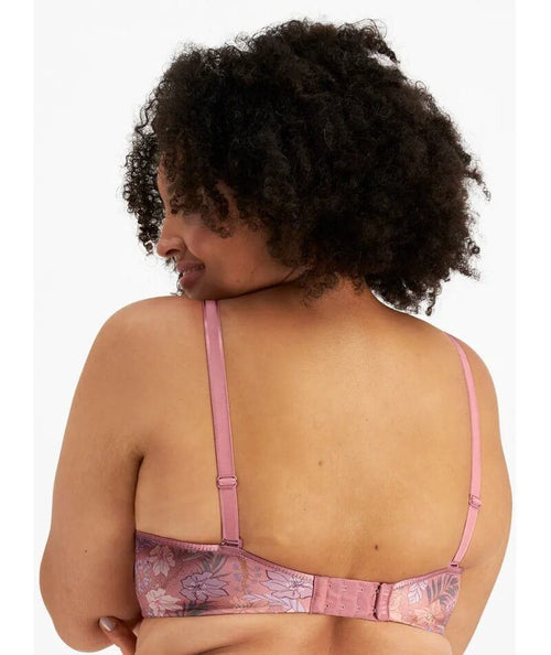 Berlei Lift and Shape T-Shirt Underwire Bra - Pink Floral - Curvy Bras