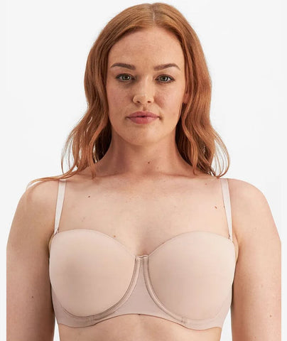 Lace Unlined Side Support Bra 30G, Hazel/Barely There