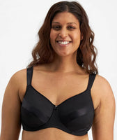Bestform 5000100 Everyday Unlined Cotton Stretch T-Shirt Bra with Underwire  Support, Black, 34B : : Clothing, Shoes & Accessories