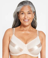 Women's Triumph 86010 True Shape Sensation Underwire Minimizer Bra (Pebble  Gray 32C) 