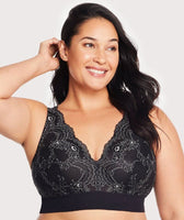 Parfait Adriana Wire-free Full Bust Lace Bralette - Bare - Curvy Bras