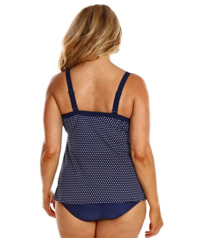 Capriosca Chlorine Resistant Long Sleeve Zip One Piece Swimsuit