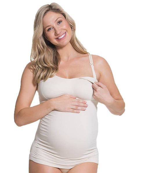 Cake Maternity Toffee Nursing Tank Top, Shaping Nursing Top for Women  Breastfeeding with Built in Bra