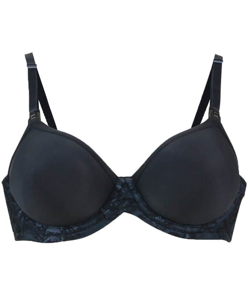 Cake Waffles Moulded Maternity & Nursing Bra in Black - Busted Bra Shop