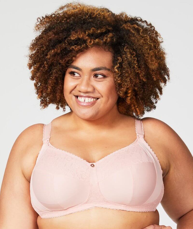 Cake Maternity Tea Wire-free Soft Cup Nursing Bra - Blush - Curvy Bras