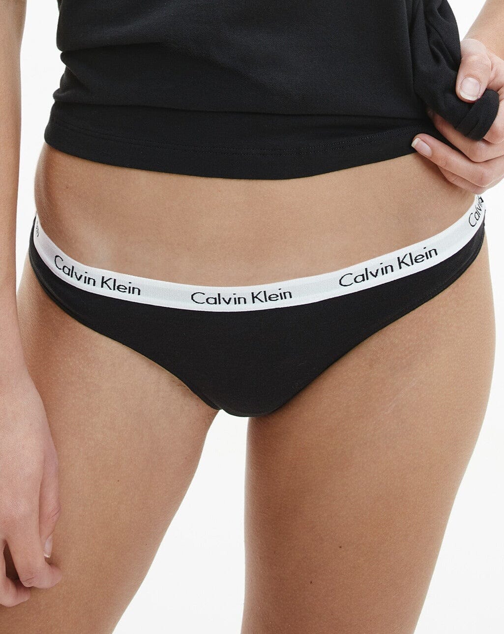 Calvin Klein Women's Carousel Thong 3-Pack - Josephine/Black/Stripe