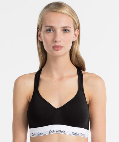 Calvin Klein Modern Seamless Stretch-jersey Bralette in Black