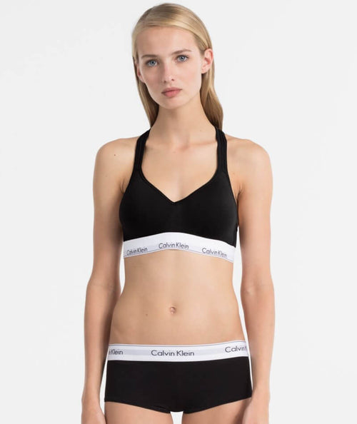 Calvin Klein Women's Motive Cotton Lightly Lined Bralette