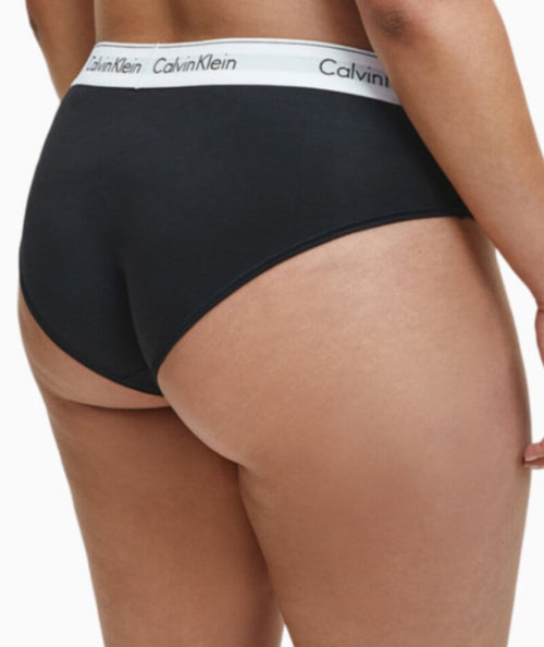 Calvin Klein Underwear Modern Cotton Stretch Cotton-blend Soft-cup Bra In  Black