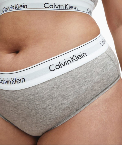 Calvin Klein Modern Cotton Plus Hipster Brief - Grey Heather